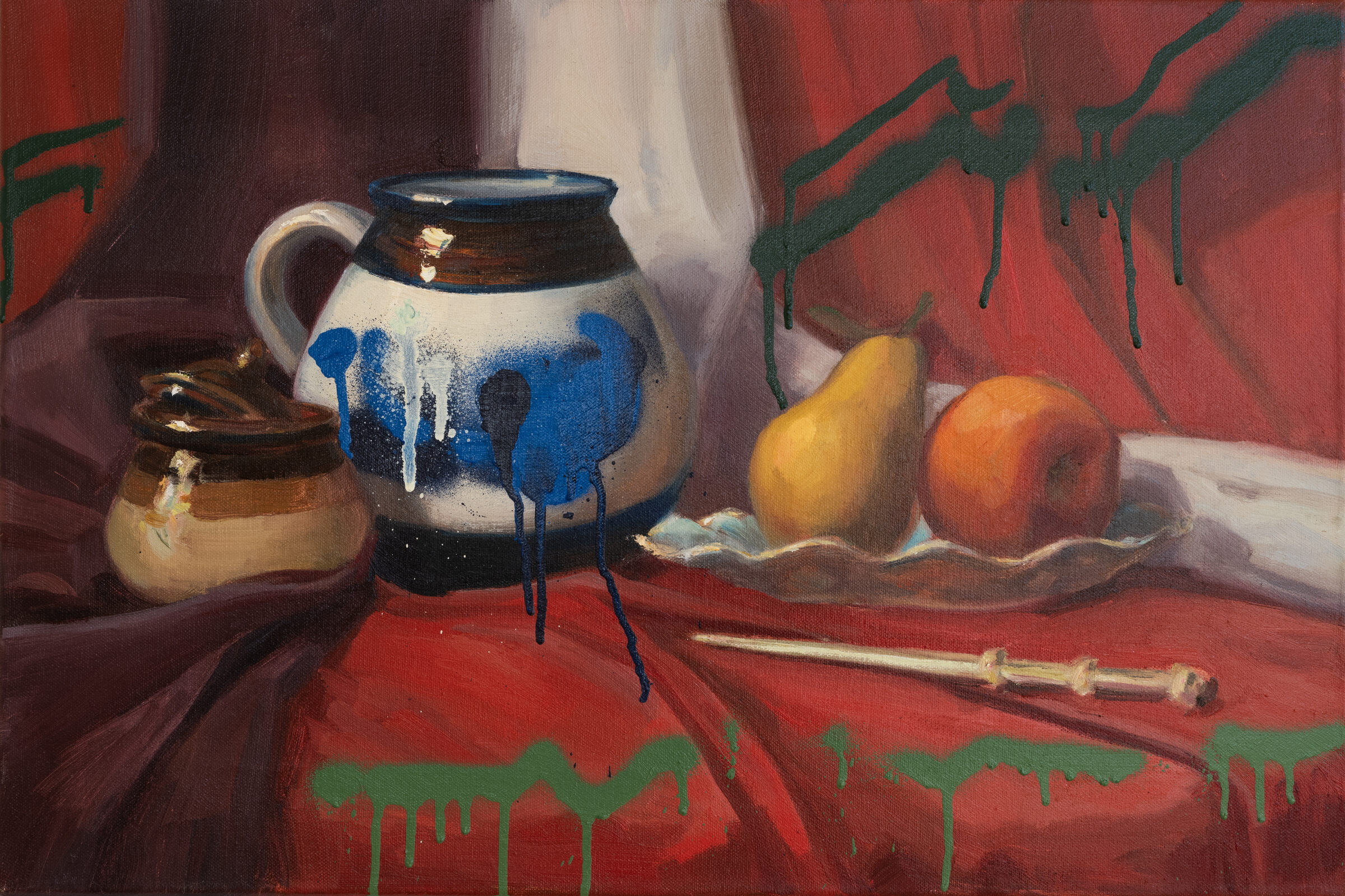 Still Life with Post Knife